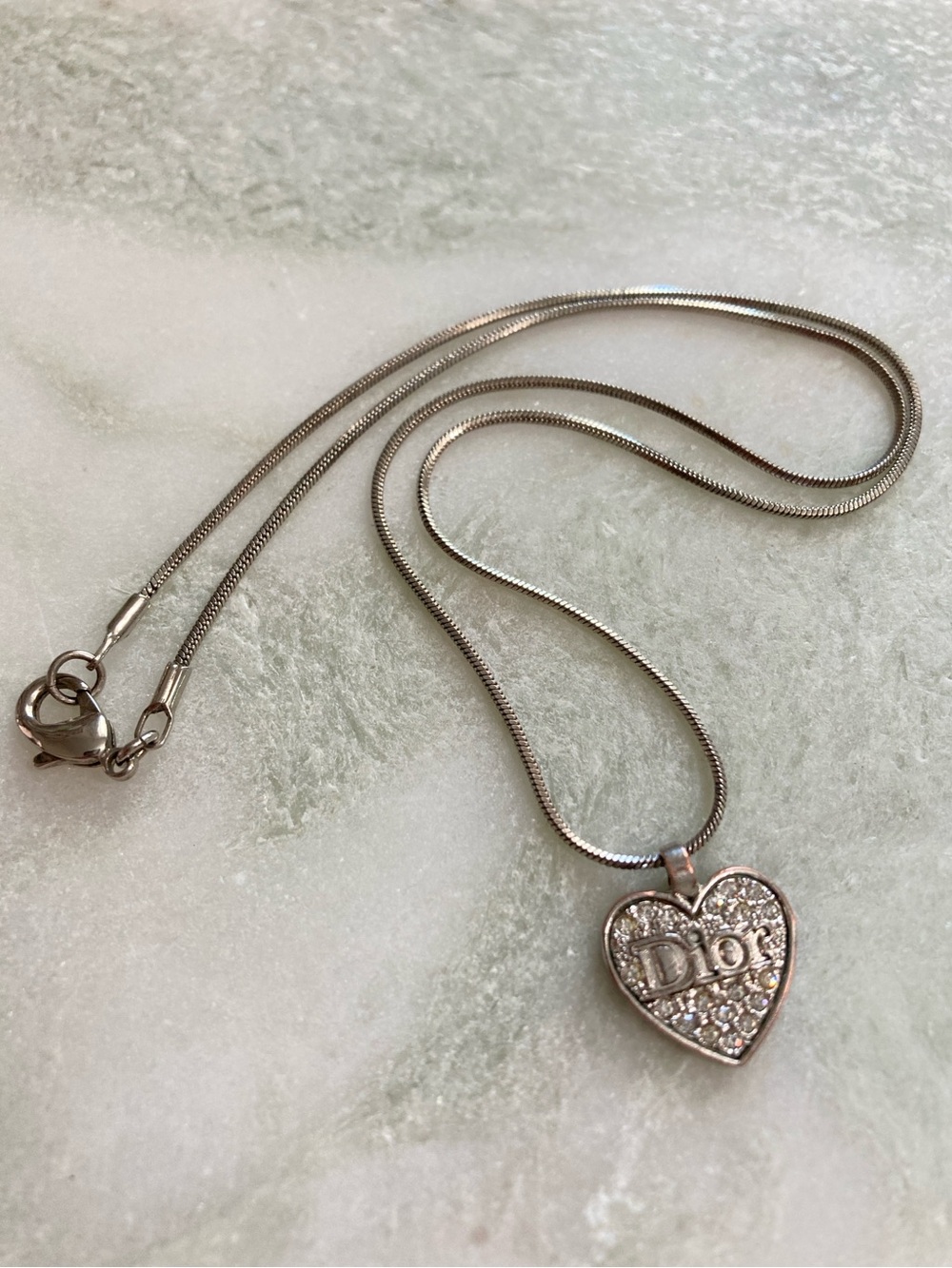 Vintage Dior Pendant + Necklace - Picture 2 of 5